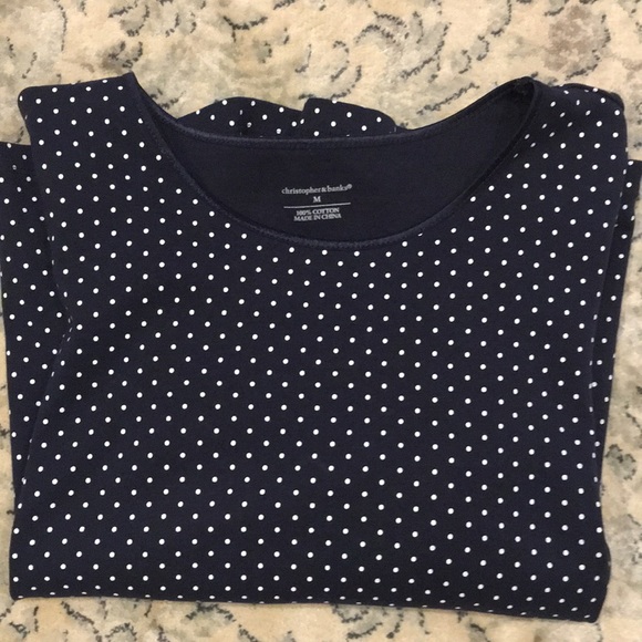 🌸3/4 length polka dot sleeve top🌸 - Picture 2 of 6